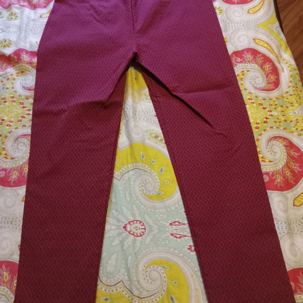 Crown & Ivt Slim-Fit Ankle Length Pants